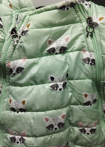 Kapüşonlu Fermuarlı Bebek Tulumu elleri kapanabiliyor - Görsel 3