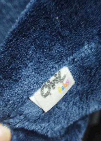 Koyu Mavi Kürklü Bebek Tulumu 12-18 ay - Görsel 2