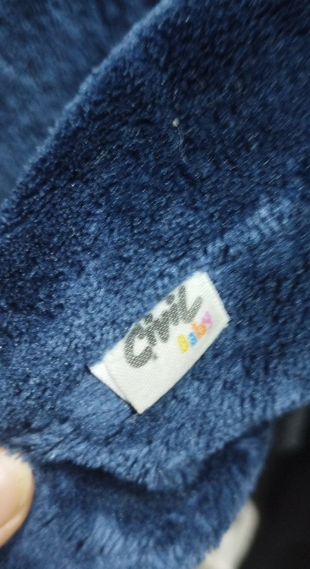 Koyu Mavi Kürklü Bebek Tulumu 12-18 ay - Görsel 2