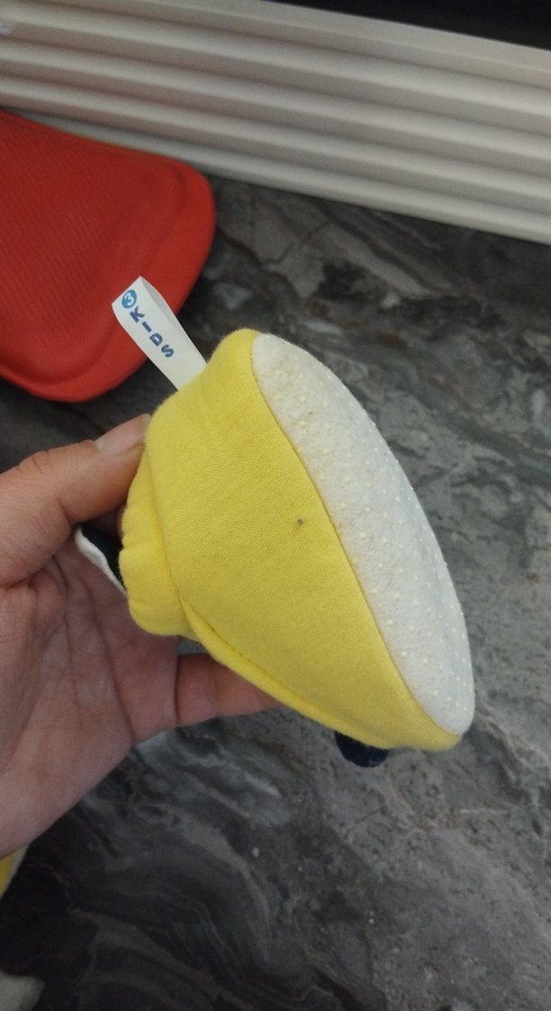 Kız Çocuk Sarı Peluş Terlik - Görsel 3