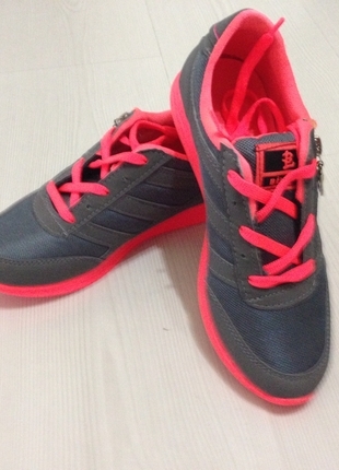 FÜME-PEMBE SPOR AYAKKABI