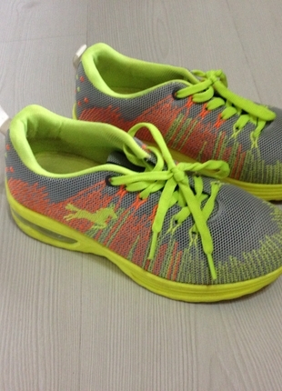 37 Beden NEON SARI SPOR AYAKKABI