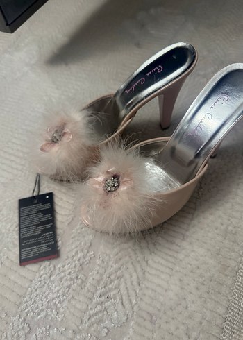 Pierre Cardin Pierre Cardin Pudra Platform Topuklu Kadın Terlik