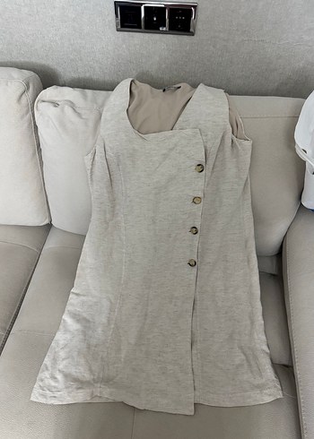 Kadın bej elbise - Görsel 2