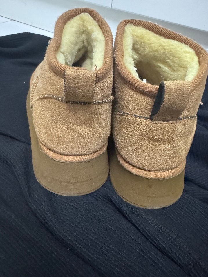 Kahverengi Kürklü Süet Platform Bot - Görsel 3