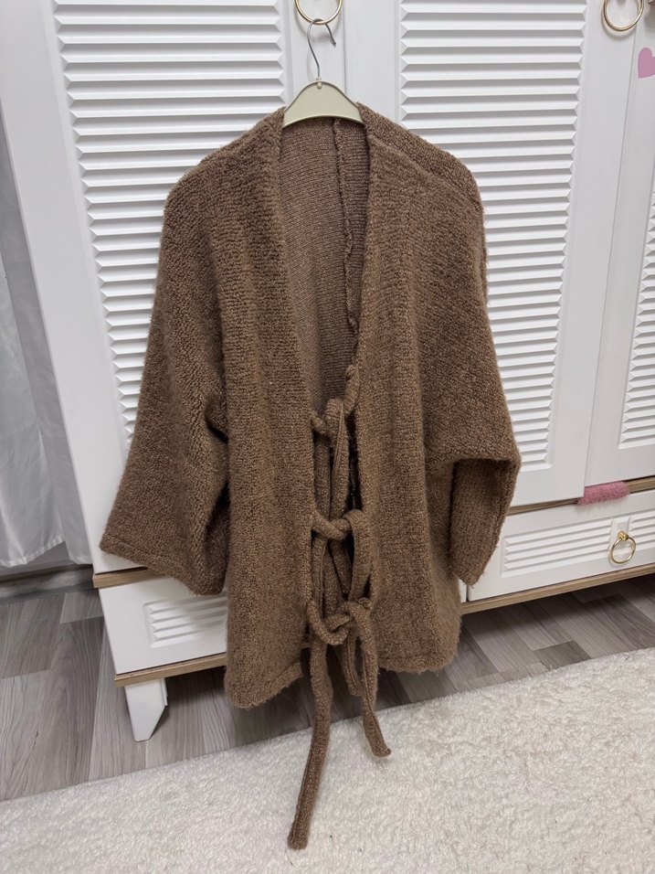 Bohem Tarz Örgü Kadın Hırka - Görsel 2