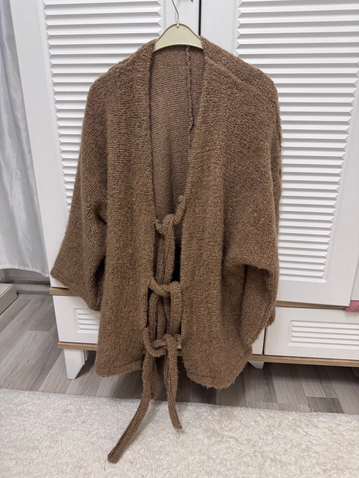 Bohem Tarz Örgü Kadın Hırka - Görsel 3