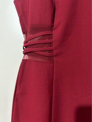 s Beden bordo Renk TRENDYOLMİLLA ELBİSE