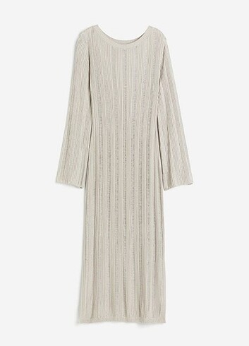 H&M bej triko elbise