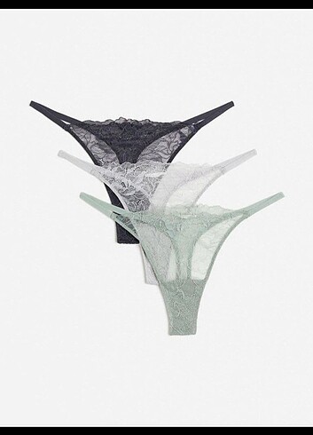 m Beden H&M string thong 3lü