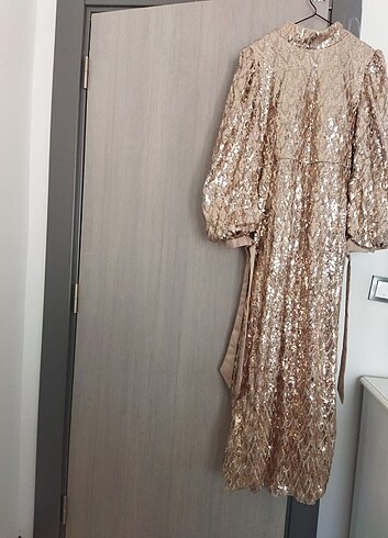 xxl Beden camel Renk Ebiye elbise