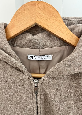 Bej Fermuarlı Sweatshirt - Görsel 2