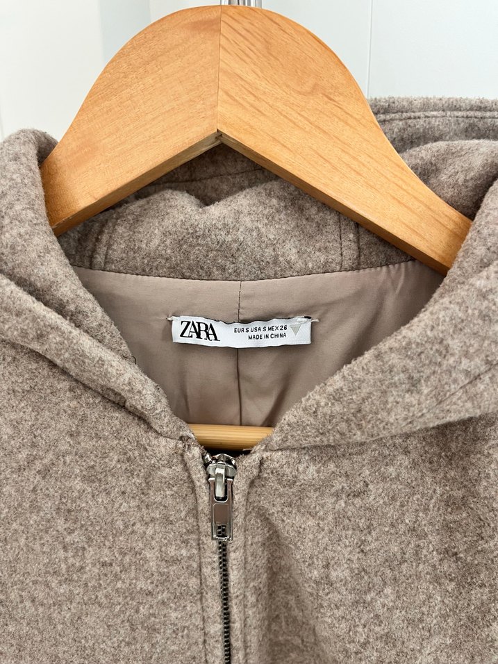 Bej Fermuarlı Sweatshirt - Görsel 2