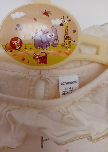 LC Waikiki Pembe kız balerin Baskılı Kız Çocuk Uzun Kollu Bluz