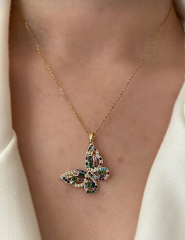 Accessorize Çelik Kelebek Kolye