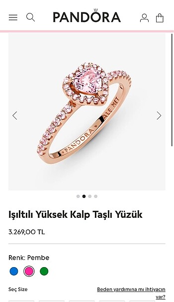 Sevgililer Gününe Pandora Yüzük