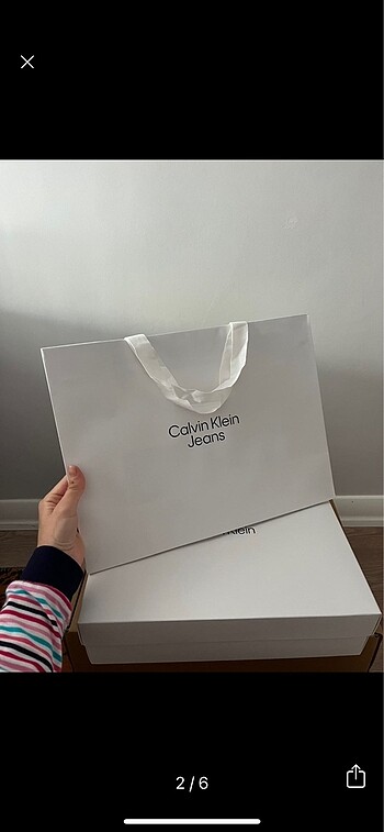 Calvin Klein Ck karton kutu ve çanta