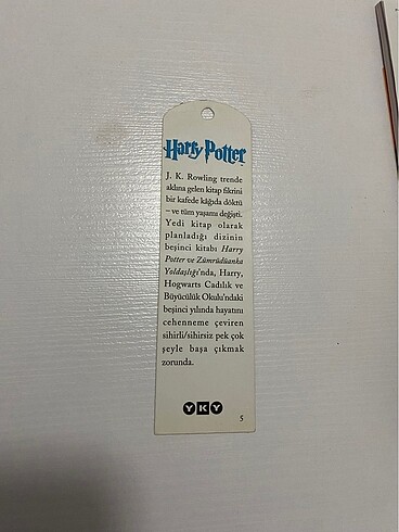 Harry Potter ve Zümrüdüanka yoldaşlığı ayraç 5.