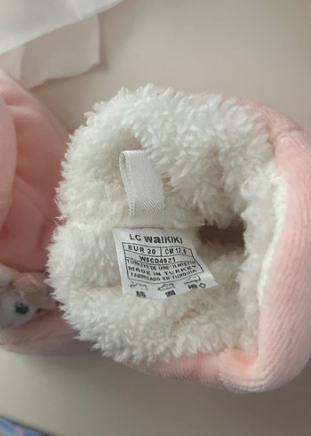 Waikiki Kız Bebek Pembe Kürklü Ev Patiği - Görsel 4