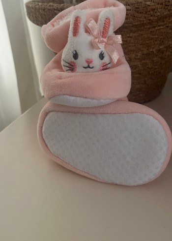 Waikiki Kız Bebek Pembe Kürklü Ev Patiği - Görsel 3