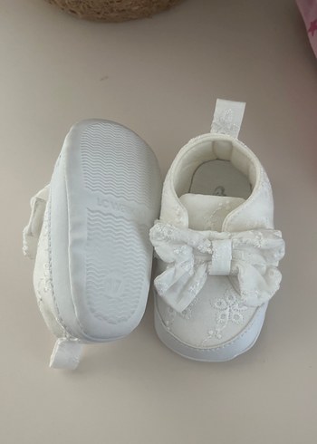 Lcw Nakışlı Fiyonklu Beyaz İlk Adım Ayakkabısı - Görsel 2