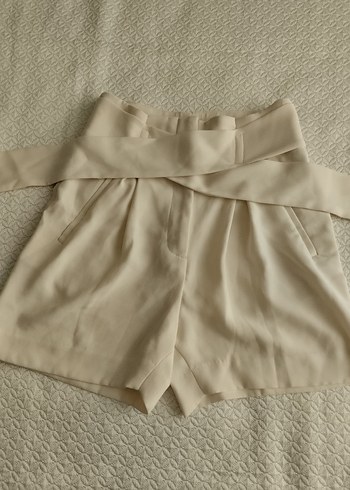 H&M Hm Bej Kadın Pileli şort