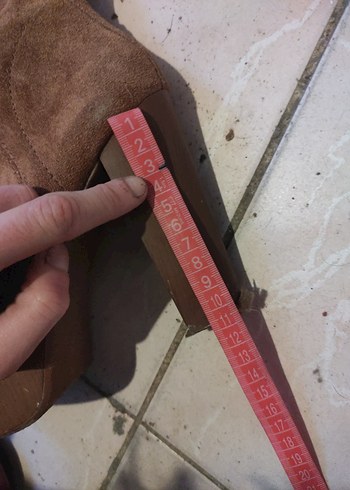 Kadın Kahverengi Süet Platform Topuklu Çizme - Görsel 2