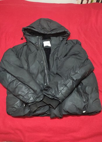 Siyah Fermuarlı Erkek Kışlık Street Wear Mont - Görsel 4