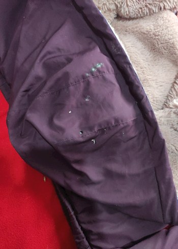 Kapüşonlu Renk Bloklu Kadın Kış Ceketi - Görsel 5