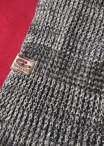 Gri Erkek Midi Boy Triko Atkı - Görsel 2