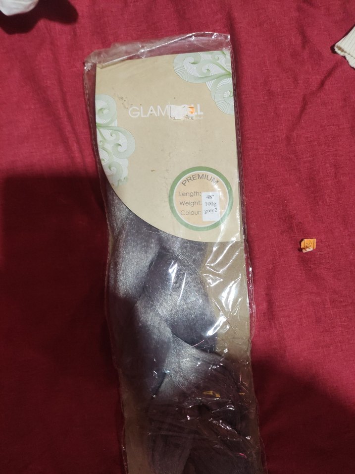 Gri Elastik Avant-Garde postiş sac - Görsel 2