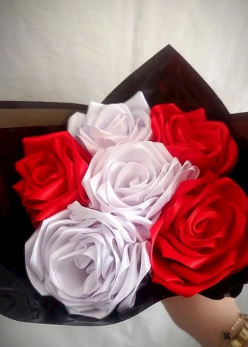 şık dekoratif yapay gül buketi - Görsel 2