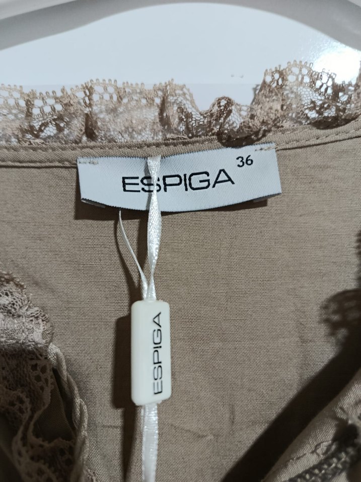 Bej Uzun Bohem Nakışlı Elbise - Görsel 2