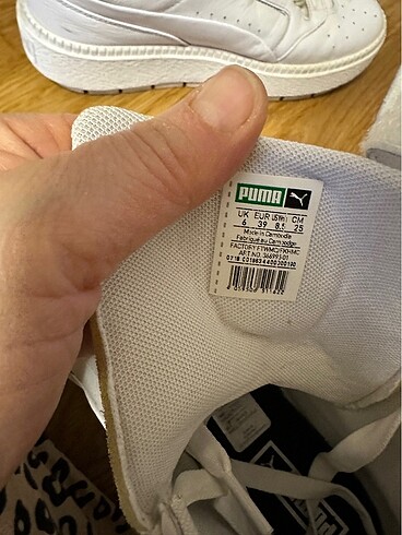 40 Beden beyaz Renk Puma sneakers bot
