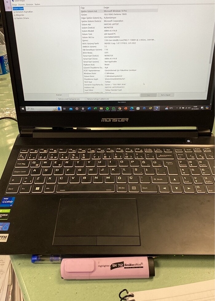 Monster abra A5 16.8 bilgisayar - Görsel 2