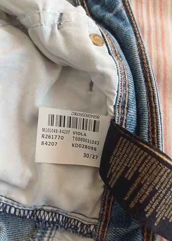 Gri Tonlu Mavi Rahat Kesim Kadın Kot Pantolon - Görsel 2