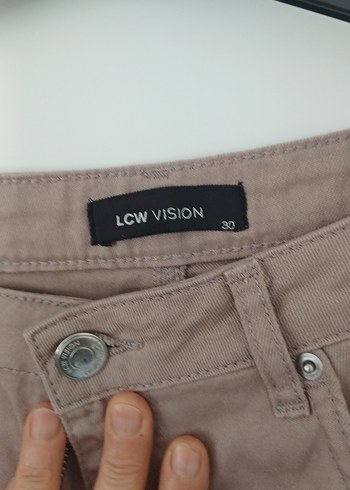 Bej Yüksek Bel Kadın Mini Şort - Görsel 2