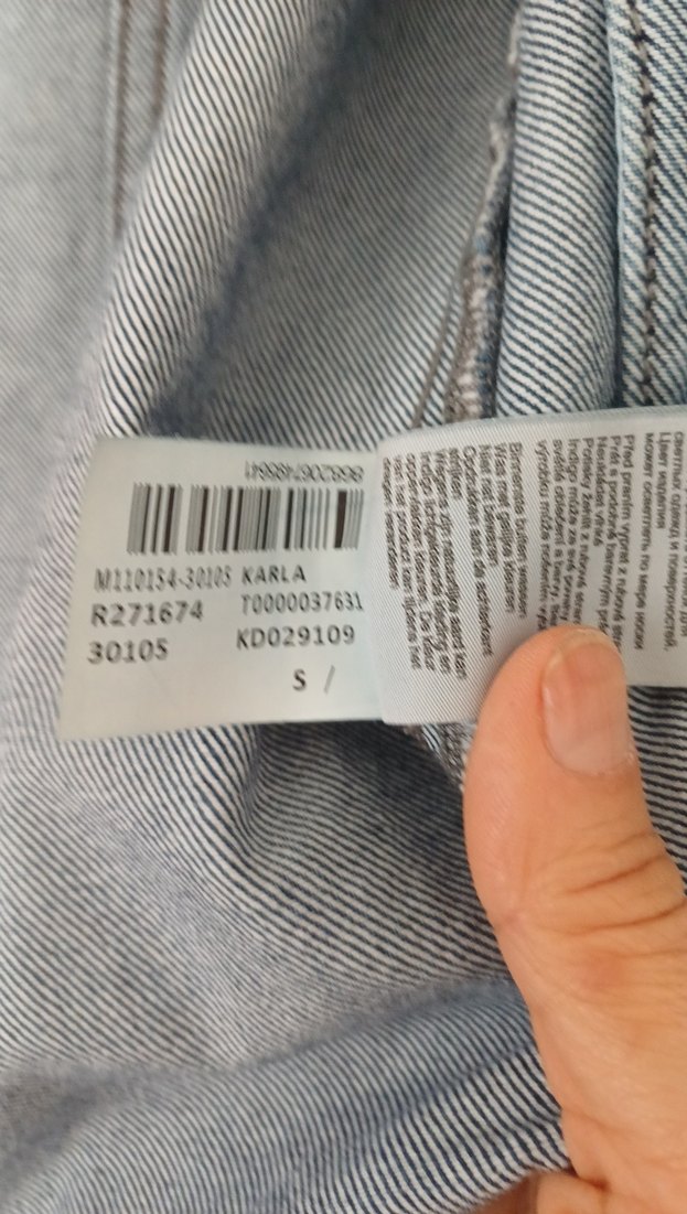 Düğmeli Mavi Kadın Denim Ceket - Görsel 2