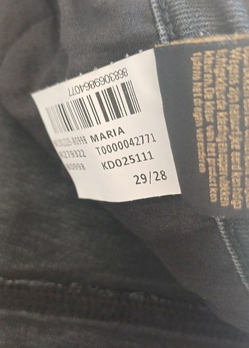 Kadın Siyah Midi Boy Denim Jean - Görsel 2