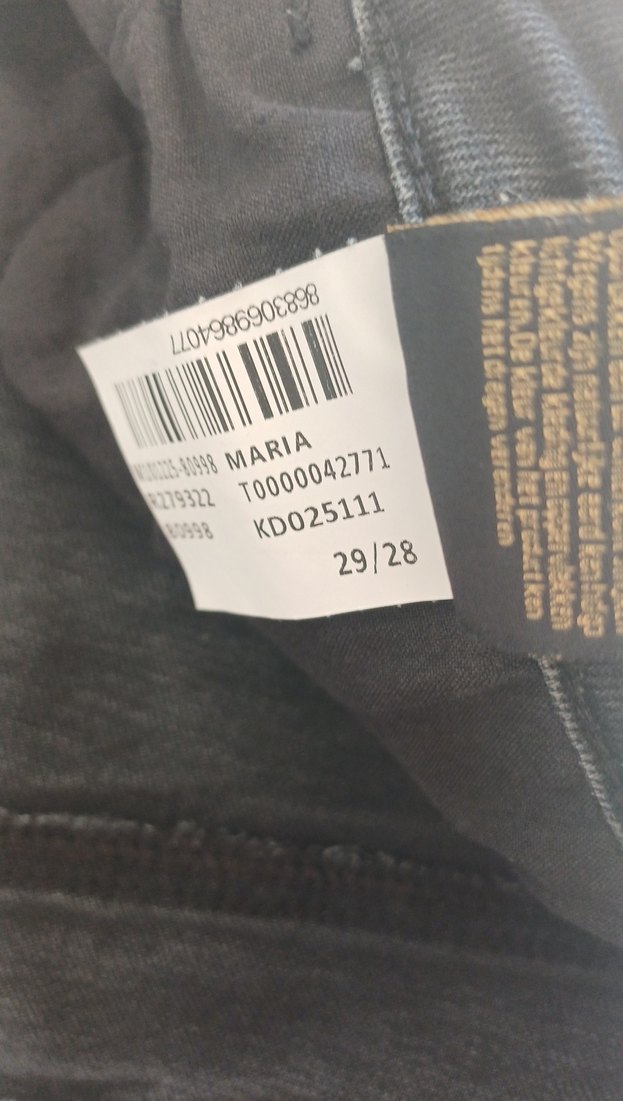 Kadın Siyah Midi Boy Denim Jean - Görsel 2