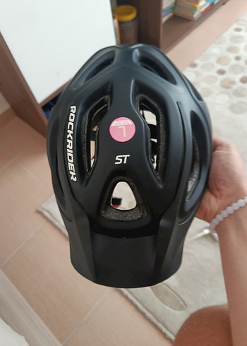 Siyah Rockrider Biker Kask Velcro L beden - Görsel 3