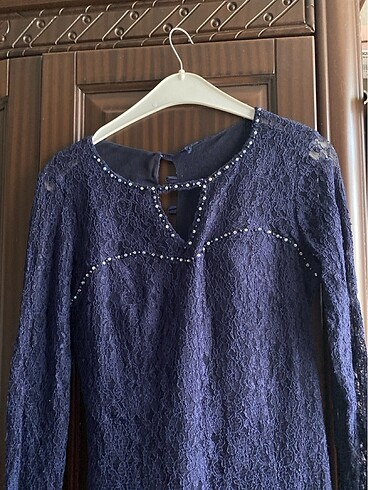 Güpürlü Elbise/42 beden - Görsel 3