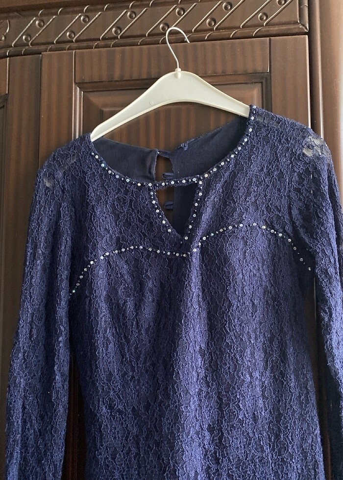 Güpürlü Elbise/42 beden - Görsel 3