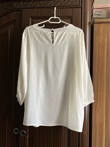 Krem renk bluz/40 beden - Görsel 2