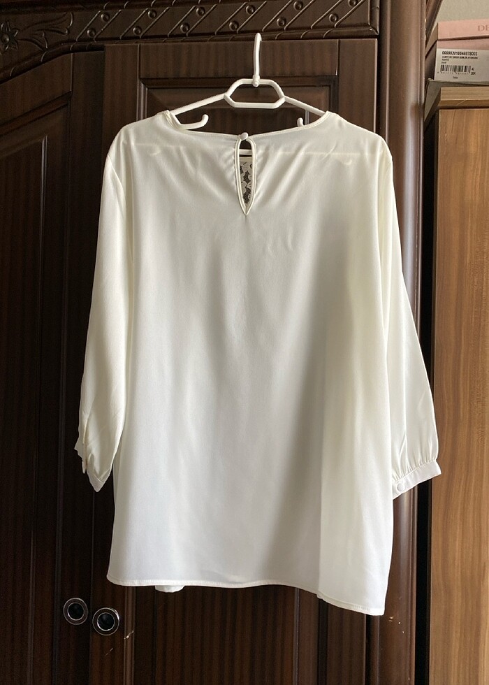 Krem renk bluz/40 beden - Görsel 2