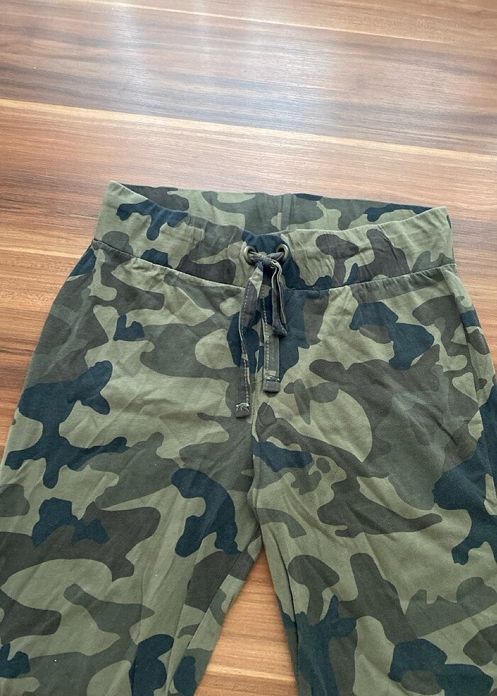 S beden Penye kamuflaj eşofman altı - Görsel 2