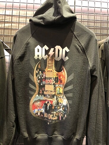 ACDC Sırt Baskılı iki iplik unisex sweatshirt