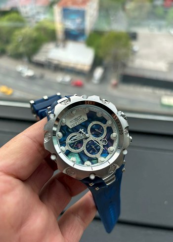 Invicta invicta benzeri fonksiyonlu Renkli Mavi Erkek Kol Saati