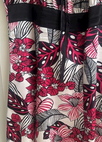 Pembe Desenli Bohem elbise - Görsel 5