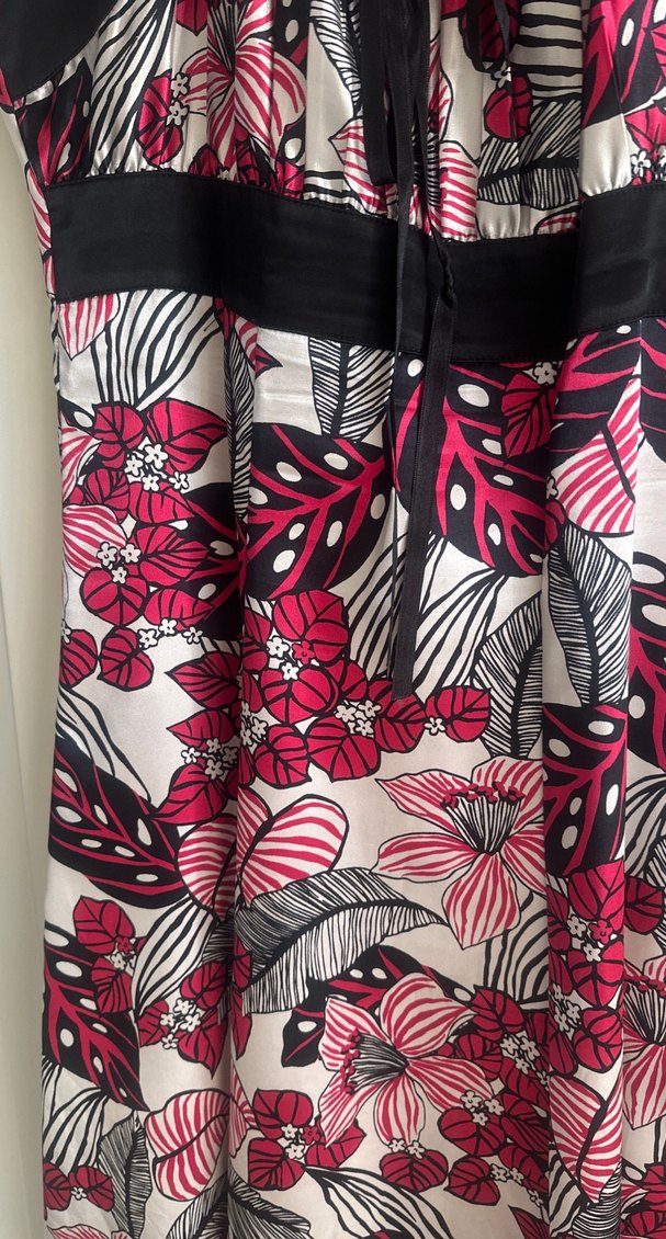 Pembe Desenli Bohem elbise - Görsel 5